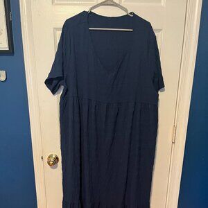Navy blue maxi dress